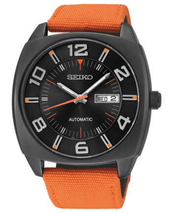 Seiko Men's Automatic with Orange Band-0