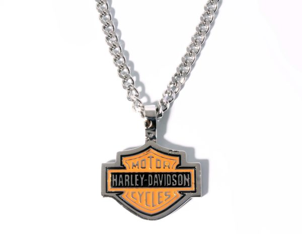 Harley Davidson Stainless Steel Necklace – Medium Size | Browne's Jewelers