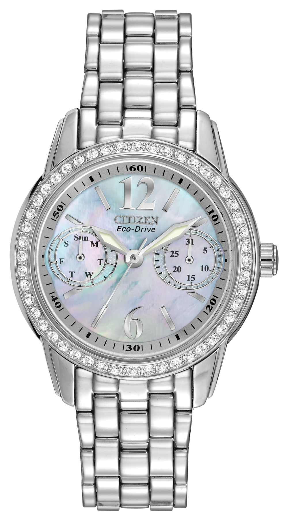 This Silhouette Crystal Citizen Eco Drive Ladies Watch Browne S Jewelers