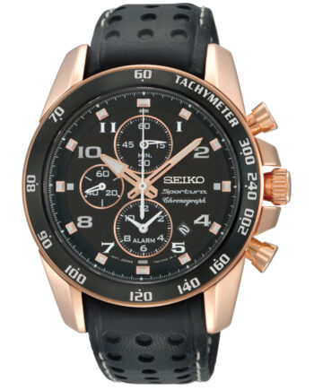 Seiko Men's Kinetic Alarm Chronograph-0