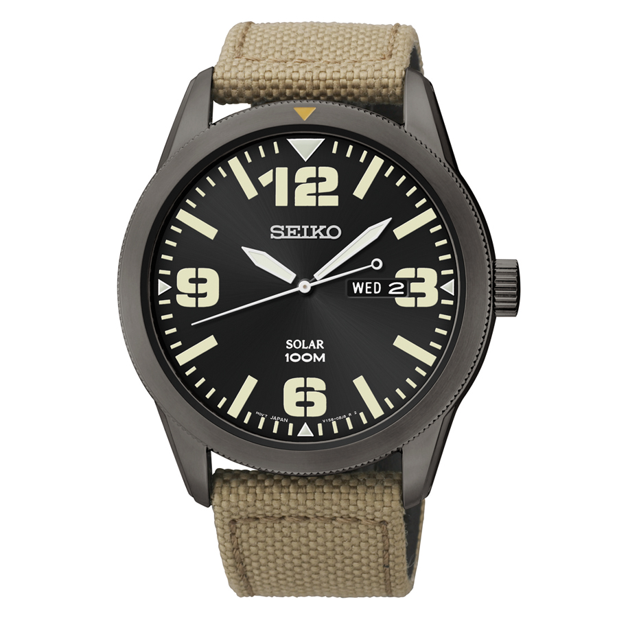 Seiko Men's Solar Watch with Canvas Strap – Browne's Jewelers