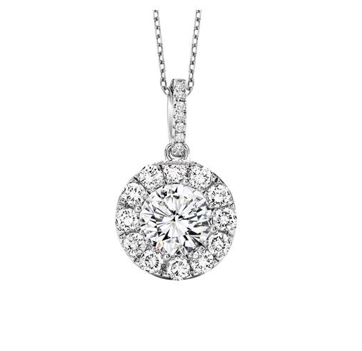 Cubic Zirconium Cluster Pendant in Sterling Silver | Browne's Jewelers