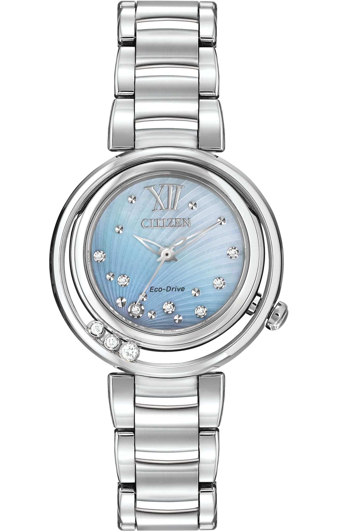 Citizen Eco-Drive Women's Watch with Stainless Steel Bracelet and Diamonds  – Browne's Jewelers