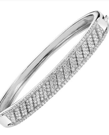 Silver Cubic Zirconium Bangle Bracelet