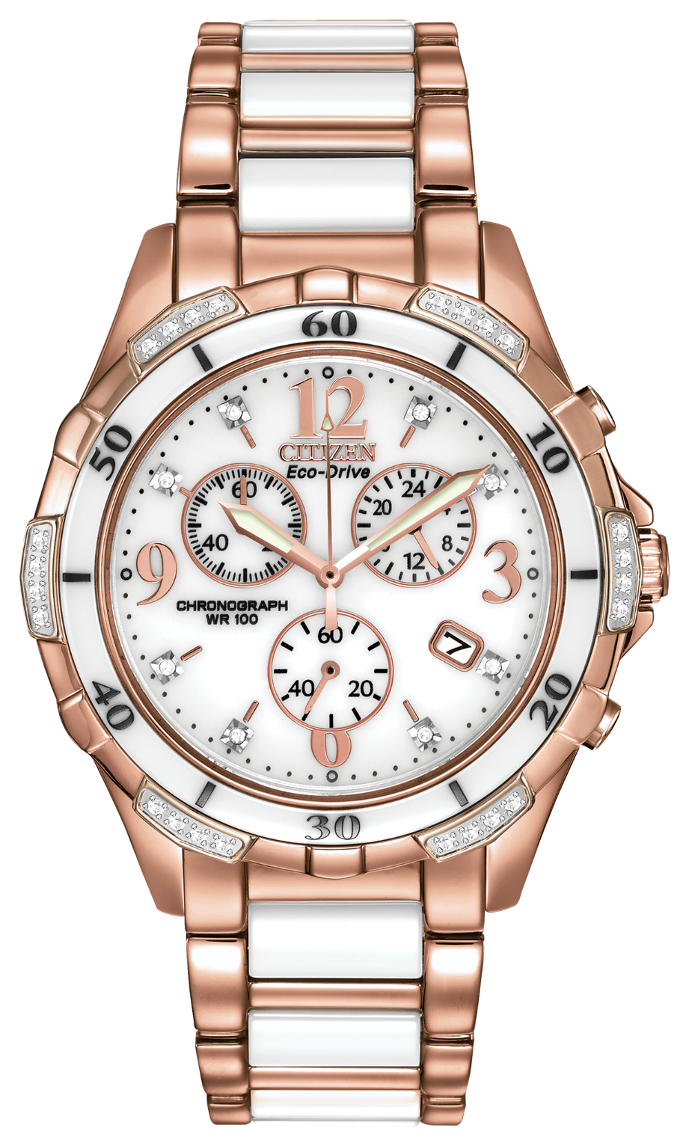 Citizen eco drive white ceramic watch sale