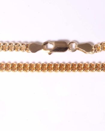 Curb Link Chain 4MM x 24 Inch with Lobster Claw in Yellow Gold Filled