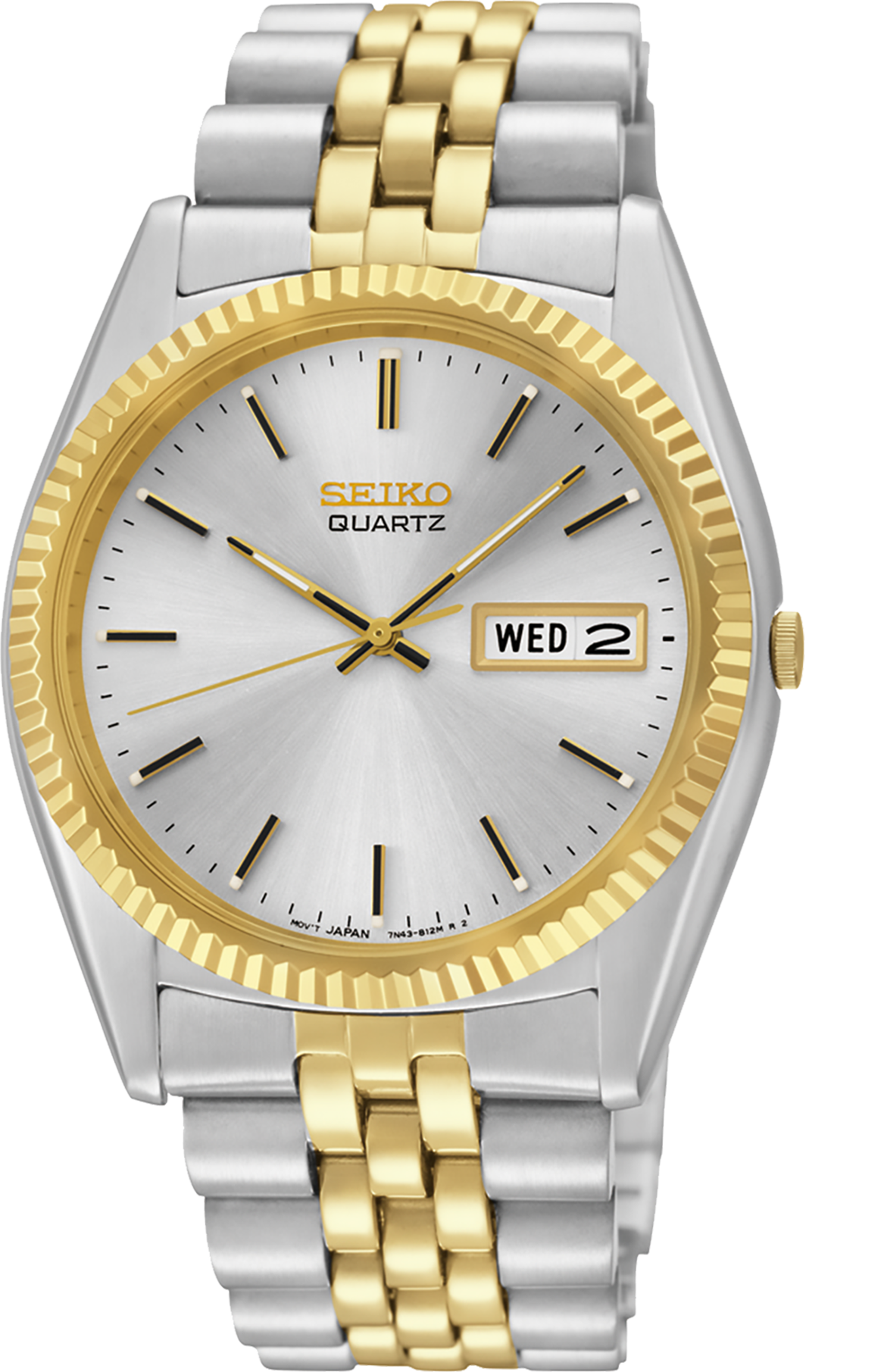 Seiko Analog Quartz with Two-Tone Stainless Steel Case and Bracelet –  Browne's Jewelers