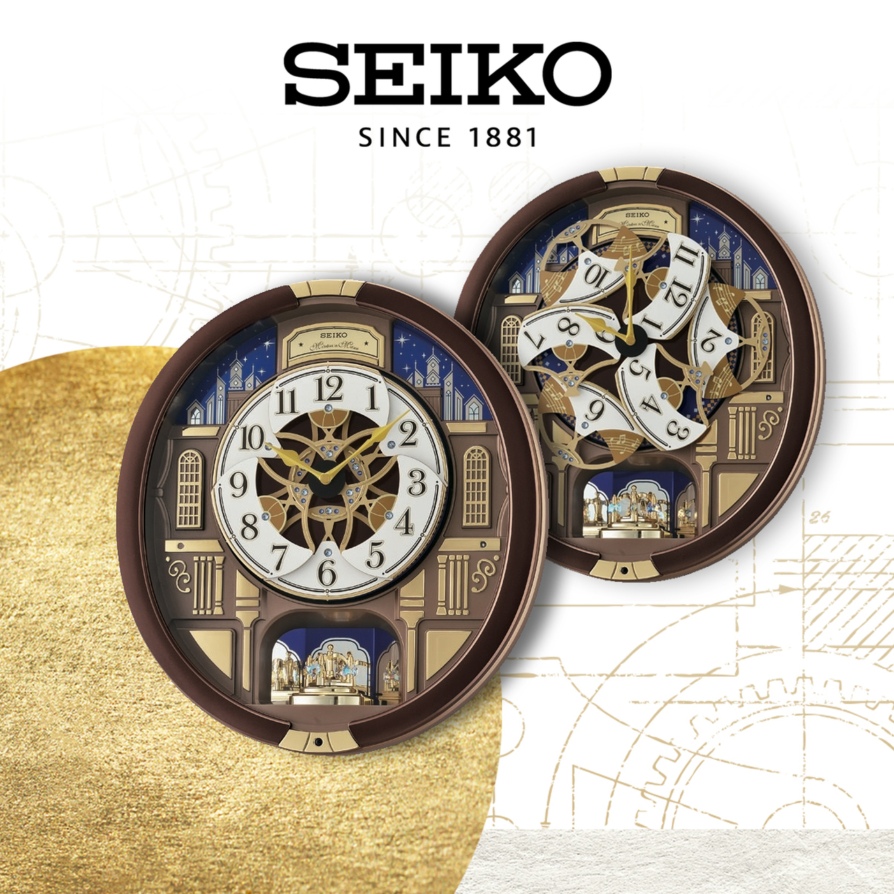 Seiko Melody In Motion Wood Clock – Browne's Jewelers