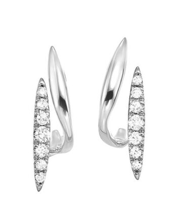 Diamond Fashion Post Earrings 10KWG #11861 DIA (1/5TDW)