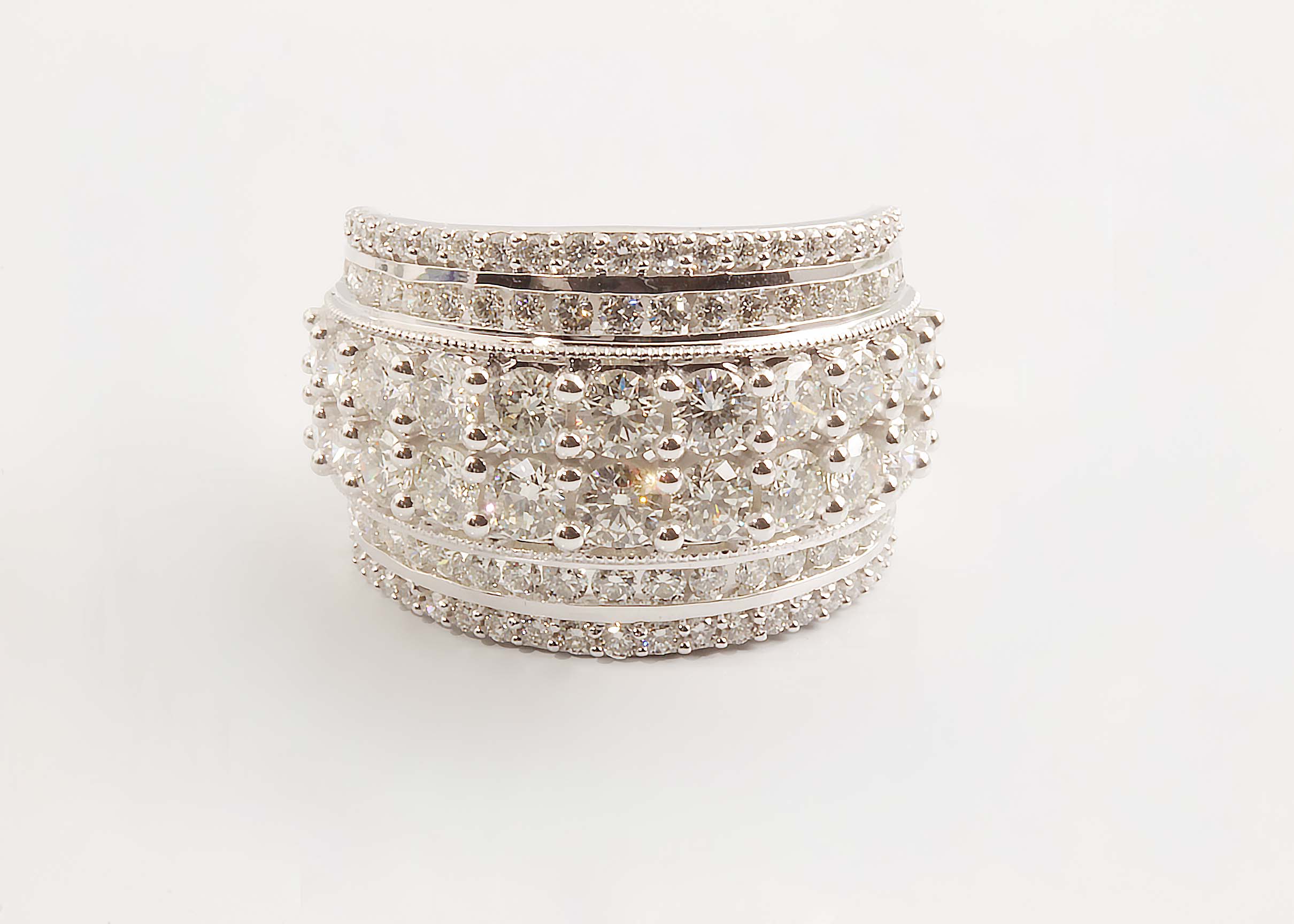 Diamond Fashion Ring 14KWG #11938 Dia. 3.00Ct