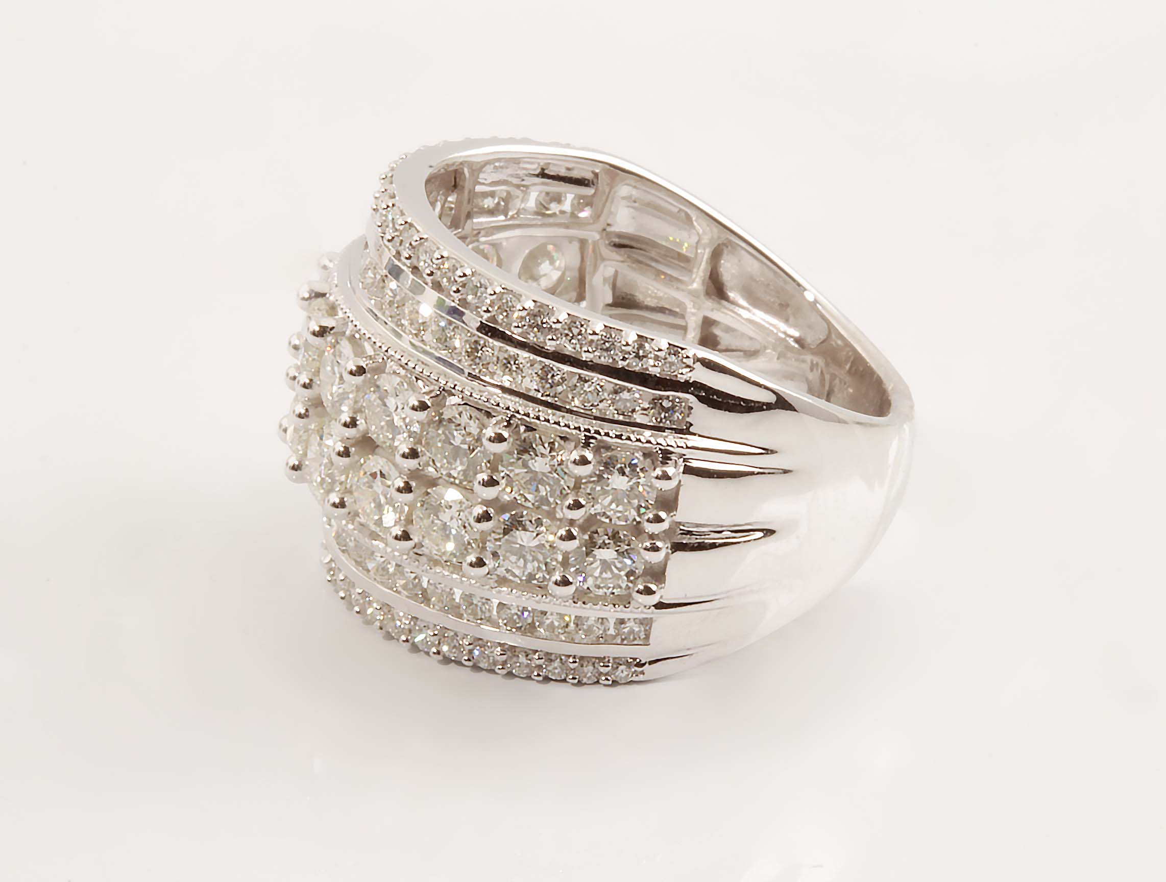 Diamond Fashion Ring 14KWG #11938 Dia. 3.00CT
