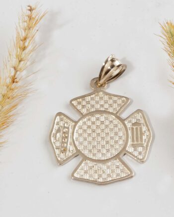 Sterling Silver Fire Fighter's Cross