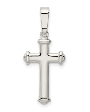 Sterling Silver Polished Cross Charm
