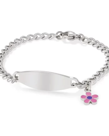 Speidel "My 1st" ID Bracelet w/Flower Charm