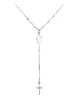 Speidel "My 1st" S/S Rosary Necklace