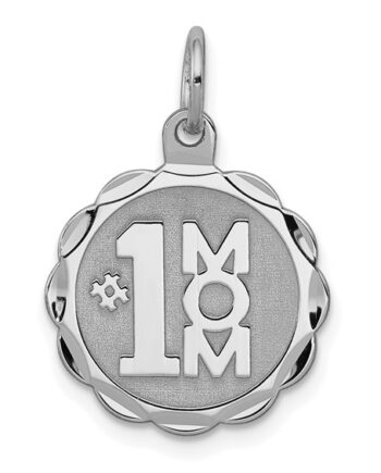 Sterling Silver #1 Mom Charm