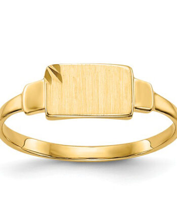 14K YG Baby Signet Ring