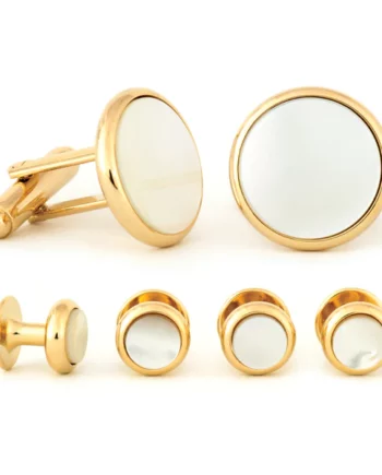 Radius Edge Mother Of Pearl Cuff Links w/Studs