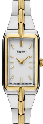 Ladies Two Tone White Dial Seiko