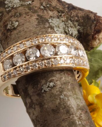 14K YG 1.00ct Diamond Anniversary Ring