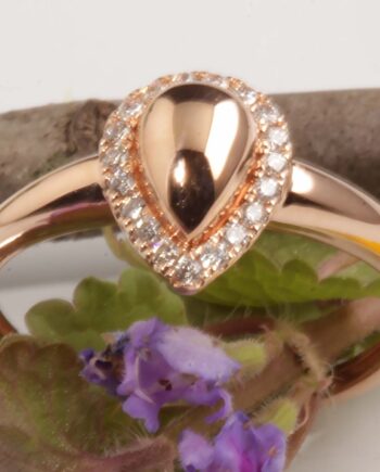 14K Rose Gold .11tdw Diamond Fashion Ring