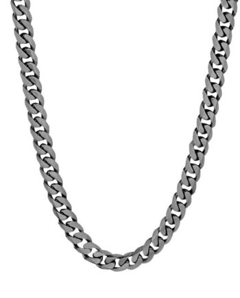 22" 4.6mm Gun Metal Matte Curb Link