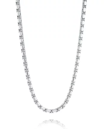 24" 4mm Vertical Round Stainless Link