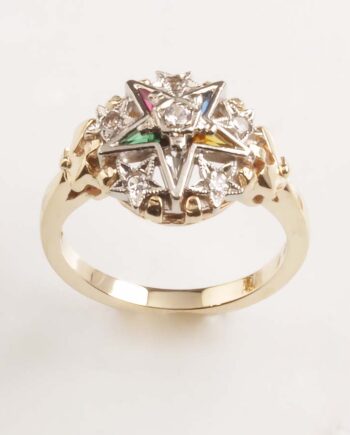 10K YG Eastern Star Ring