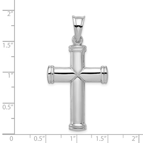 48x25mm. Sterling Silver Cross Charm. #12280