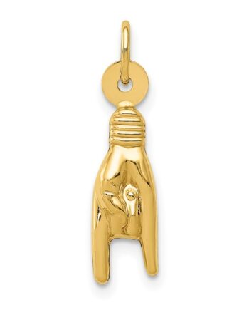14K YG "Rock On" Charm