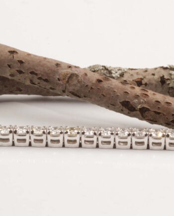 14K WG 3.00 Prong Set Tennis Bracelet