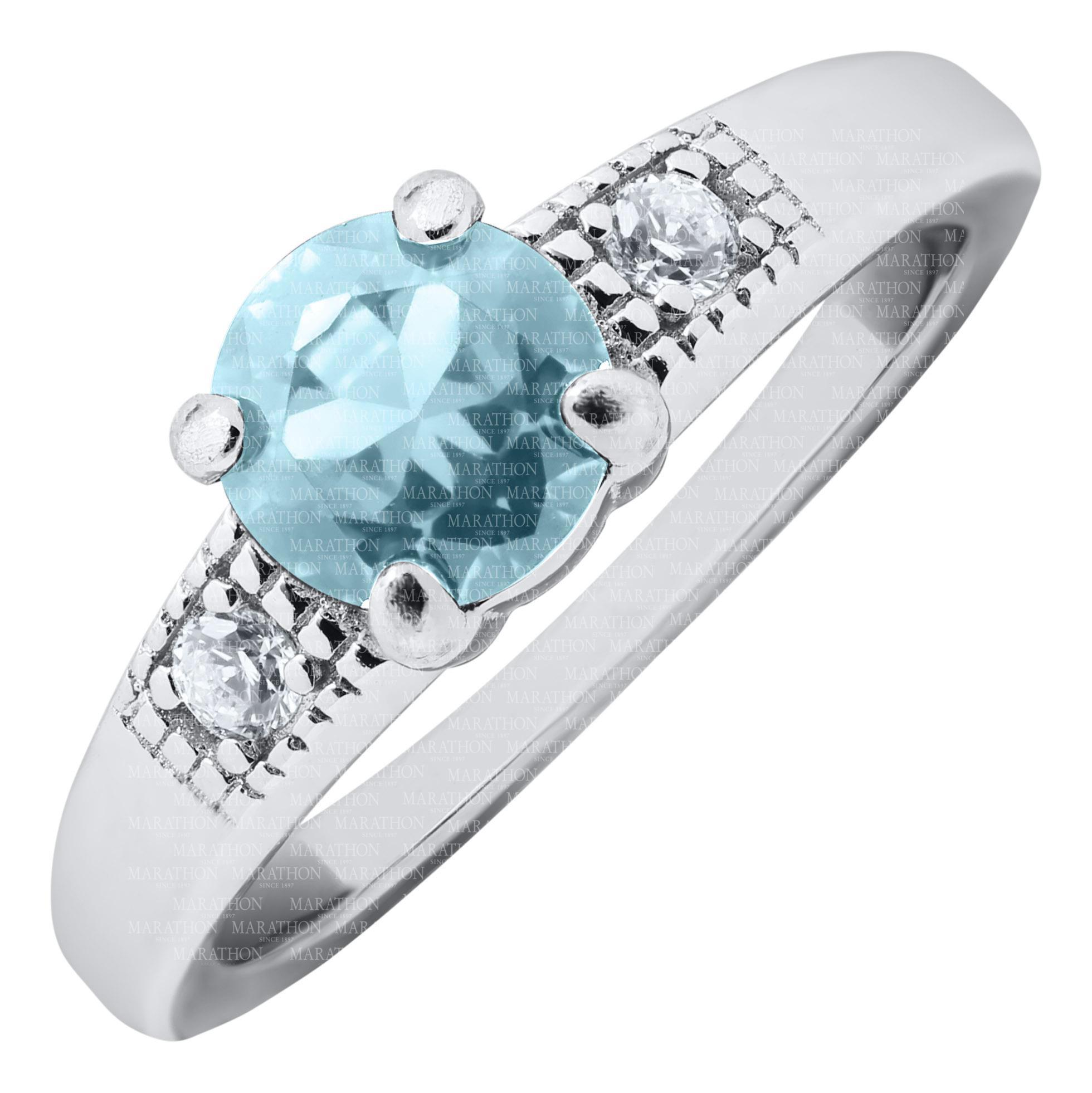 Sterling Silver December Birth Stone Childs Ring. Size: 4. Stone: Cubic Zirconia. #12310