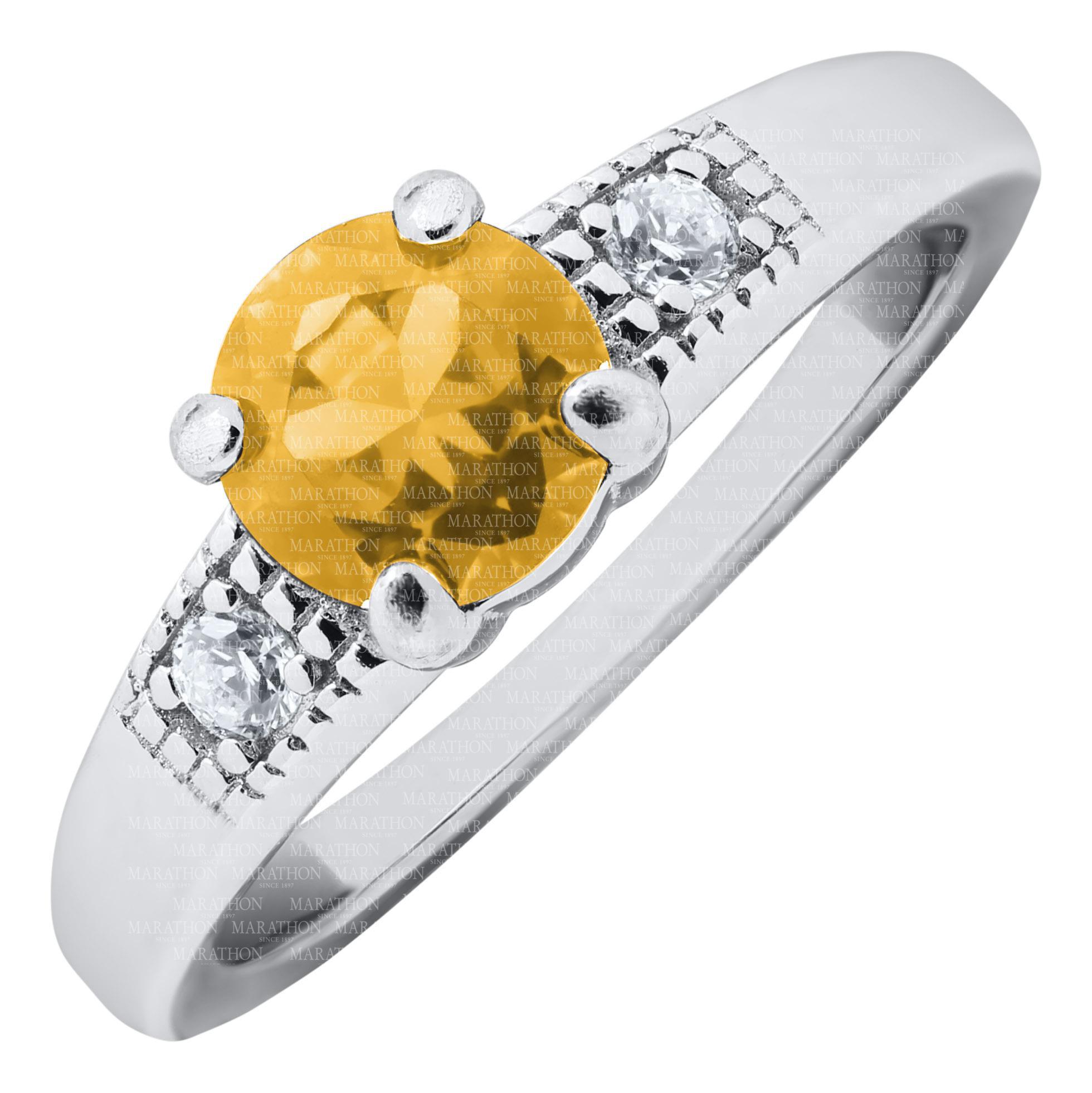 Sterling Silver November Birth Stone Childs Ring. Size: 4. Stone: Cubic Zirconia. #12311