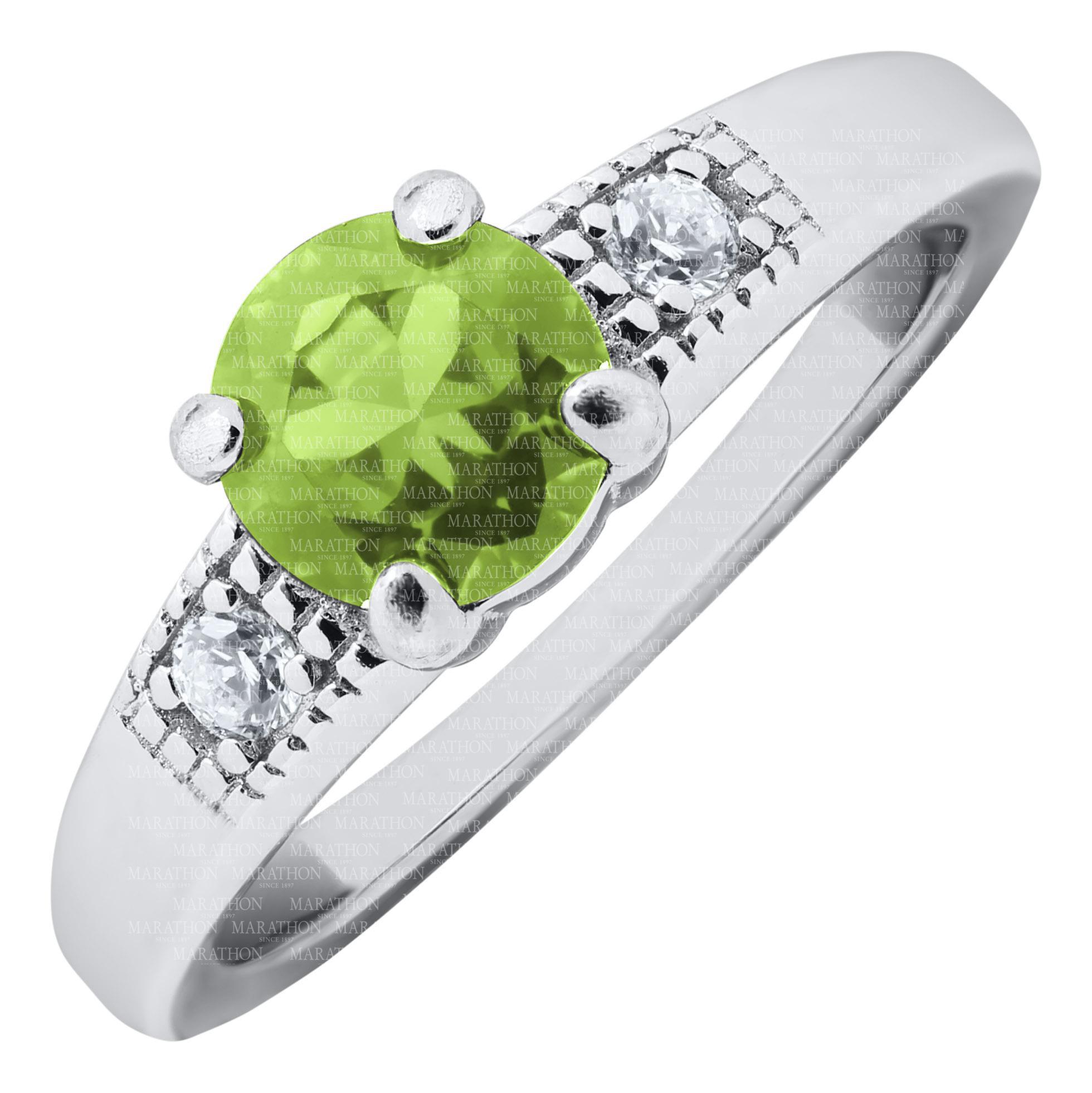 Sterling Silver August Birth Stone Childs Ring. Size: 4. Stone: Cubic Zirconia. #12314