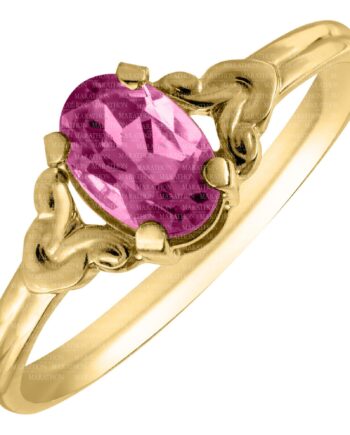 14KYG June Birth Stone Childs Ring #12343