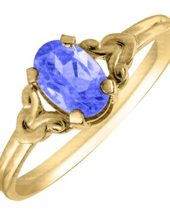 14KYG September Birth Stone Childs Ring. Size 4.5  .7dwt #12346