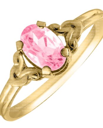 14KYG October Birth Stone Childs Ring. Size 4.5  .7dwt #12347
