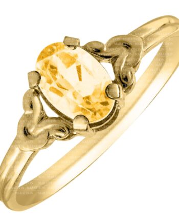 14KYG November Birth Stone Childs Ring. Size 4.5  .7dwt #12348