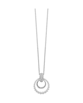 S/S 1/10CTW Round Diamond Pendant #12526