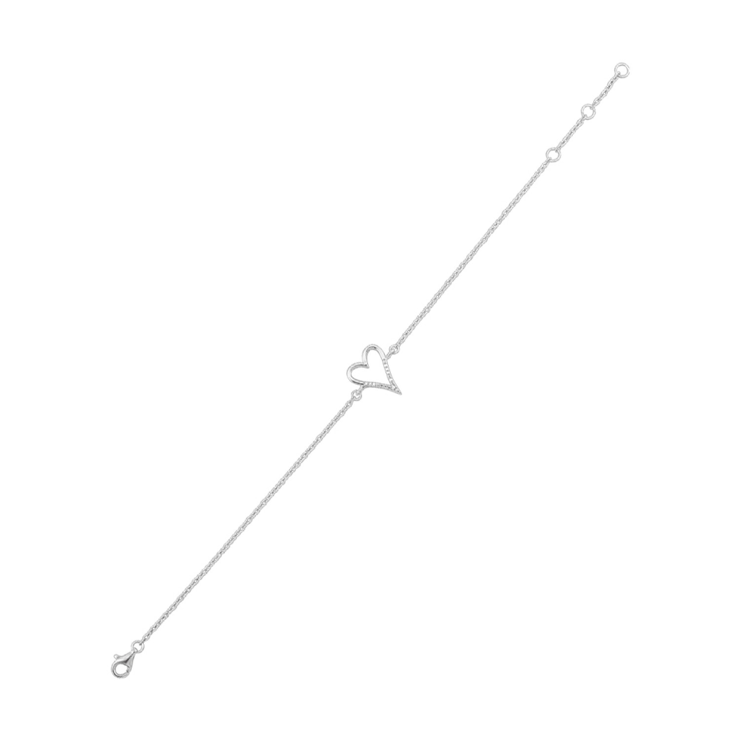 S/S 1/20CTW Diamond Heart Necklace #12527