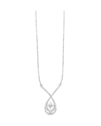 S/S 1/4CTW Diamond Pendant #12545