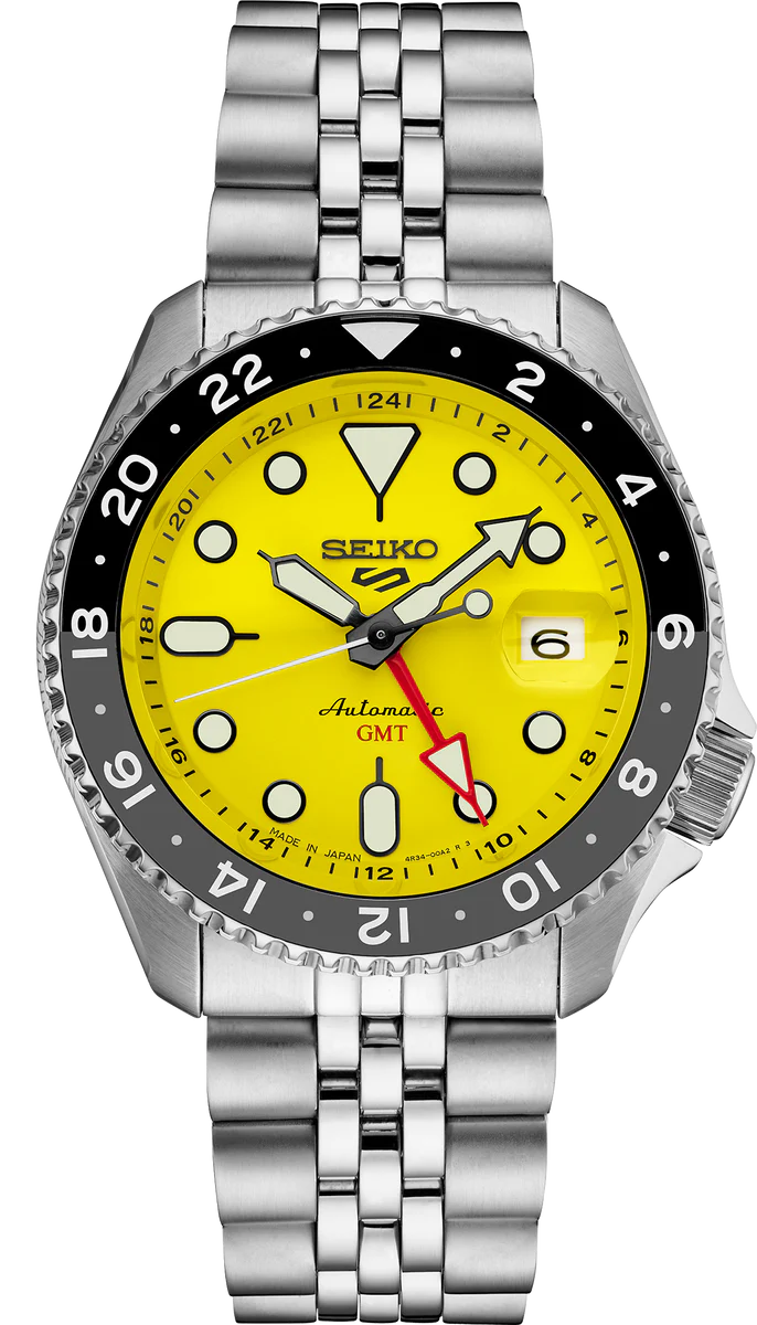 seiko 5 sports gmt yellow dial