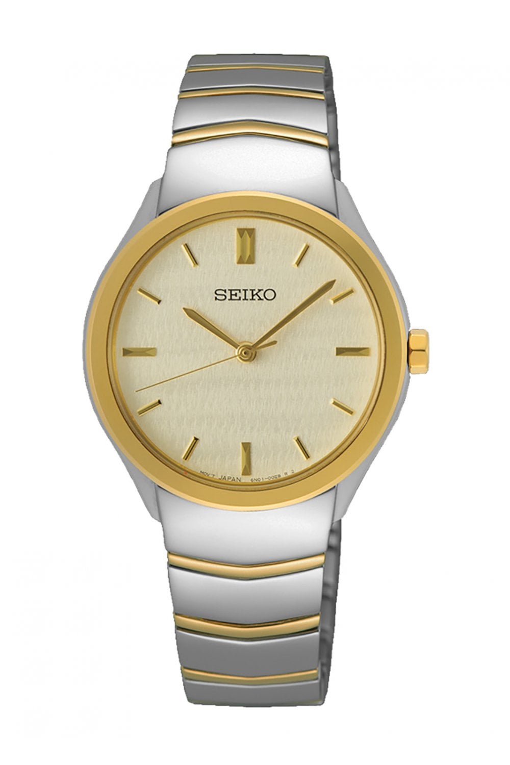 Seiko Essential Two-Tone Champagne Dial Ladies Watch