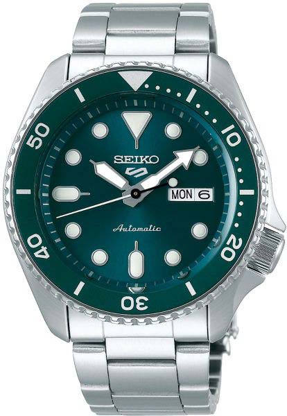 Seiko 5 Mans Geen Dial Automatic Watch