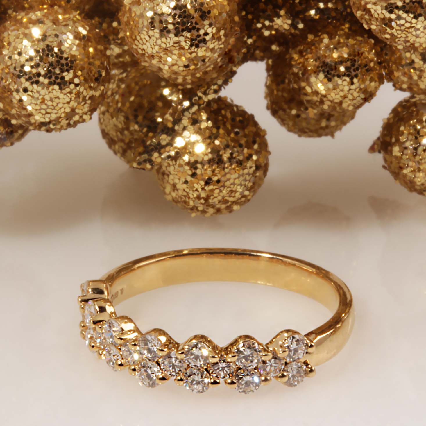 18KY .68tdw Diamond Ann Ring #120-00023