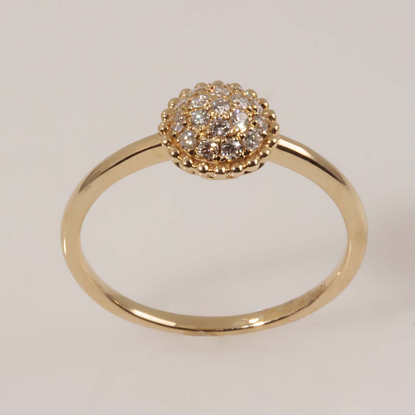 14KY .17tdw Diamond Cluster Ring #130-00067