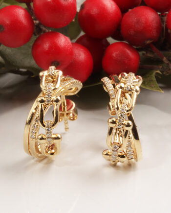 14KY .23tdw Diamond Fashion Earrings #150-00107