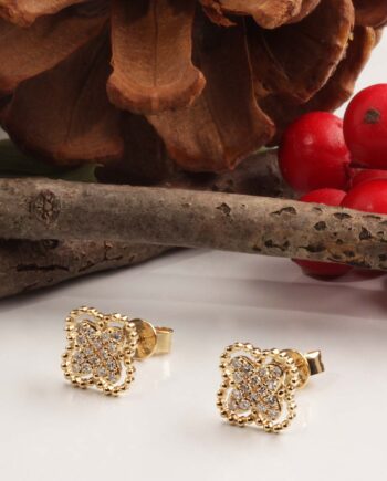 14KY .17tdw Diamond Fashion Earrings #150-00116