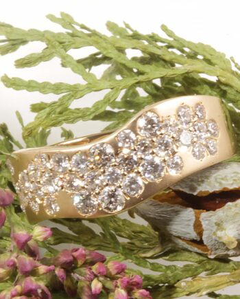 14KY Diamond Fashion Ring w/ 36 Diamonds 1.12tdw