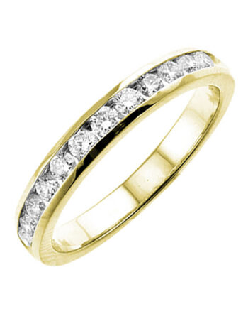 14KYG .50tdw Channel Set Diamond Wedding Band